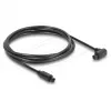 Delock TOSLINK digitālais optiskais audio kabelis, 90° leņķa līdz taisnam, 1,5 m, 4 mm, melns