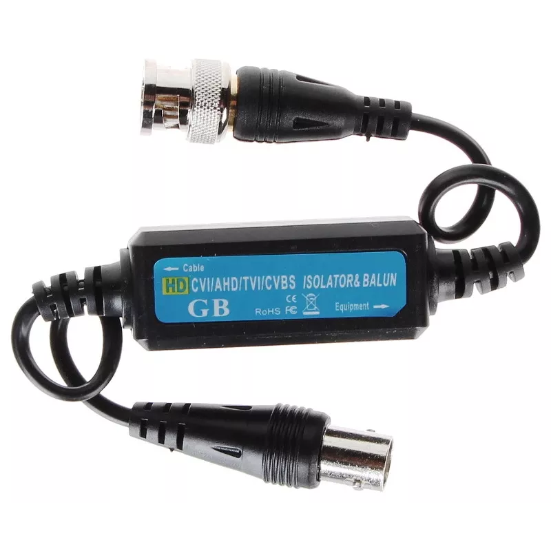 DELTA D-SEP/HD Video Ground Loop Isolator AHD/HD-CVI/HD-TVI/CVBS, BNC, 75 Ohm, 4K