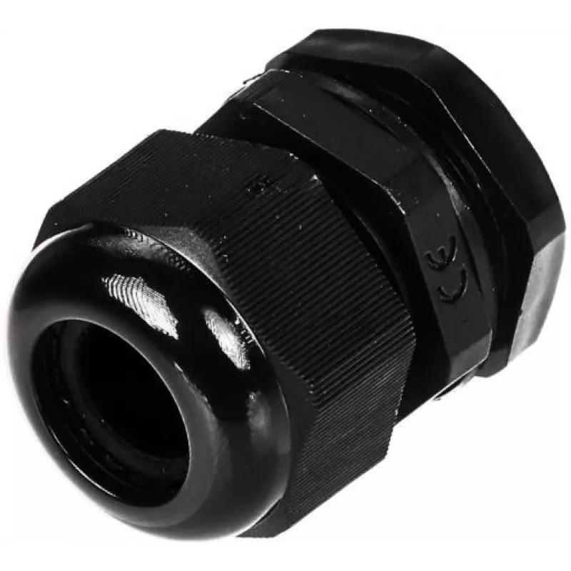 DELTA izolētais kabeļu ievada gredzens G3/4-BLACK IP68 3/4