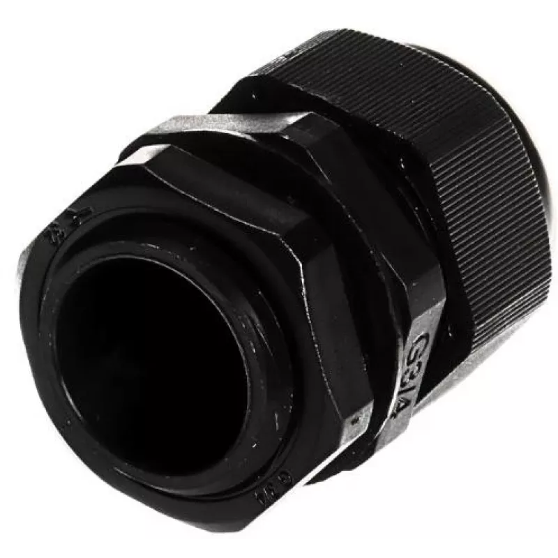 DELTA izolētais kabeļu ievada gredzens G3/4-BLACK IP68 3/4