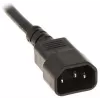 DELTA PD-8/R/IEC-N 8 kontaktligzdu 1U plaukta PDU, IEC C13, 10A, 250V, melns