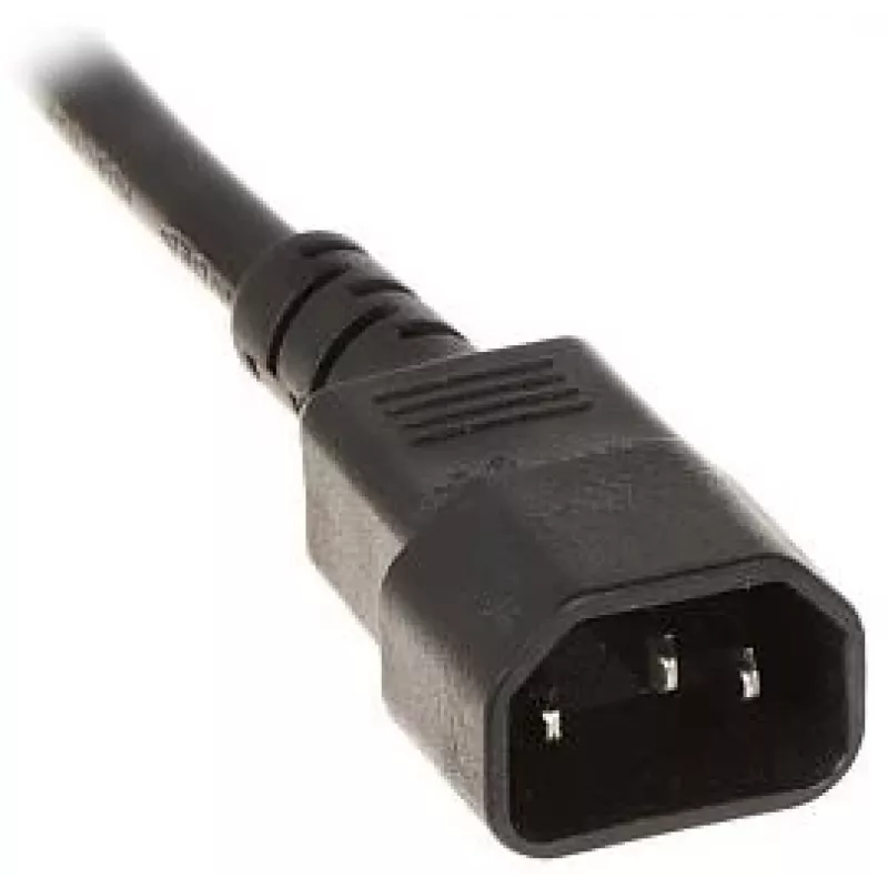 DELTA PD-8/R/IEC-N 8 kontaktligzdu 1U plaukta PDU, IEC C13, 10A, 250V, melns