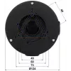 DELTA STG-PFA130-E sadales kārba Dahua kupola kamerām, sienas/griestu stiprinājums, alumīnijs, melna STG-PFA130-E(BLACK)