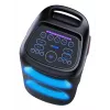 Denver BPS-470 Bluetooth Party Speaker ar Karaoke, 2000W PMPO, 20W RMS, LED gaismas, FM radio, TWS, Mikrofons iekļauts, Melns