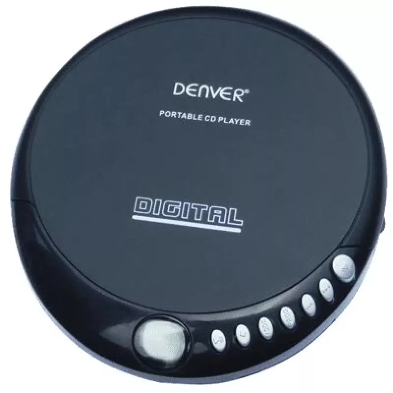 Denver DM-24 portatīvais CD atskaņotājs ar austiņām, melns