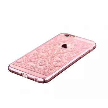 Devia Apple iPhone 7 Plus Baroque ar Swarovski rozā zelta aizsargmaciņš