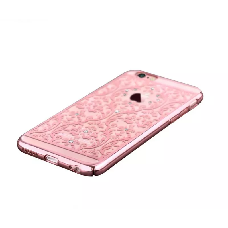 Devia Apple iPhone 7 Plus Baroque ar Swarovski rozā zelta aizsargmaciņš