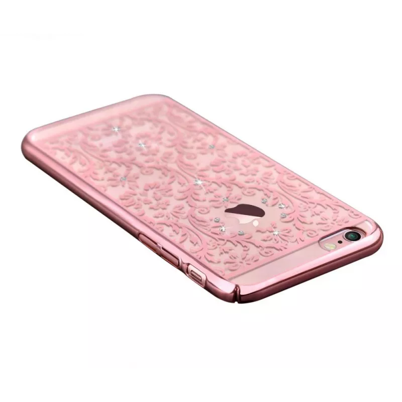 Devia Apple iPhone 7 Plus Baroque ar Swarovski rozā zelta aizsargmaciņš