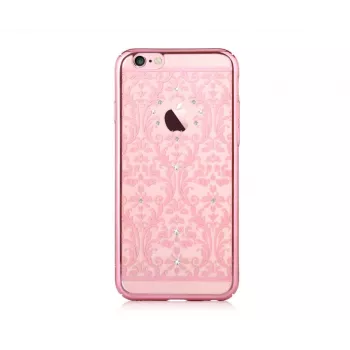 Devia Apple iPhone 7 Plus Baroque ar Swarovski rozā zelta aizsargmaciņš