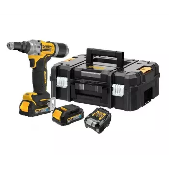DEWALT 18V bezvadu kniedētājs DCF414E2GT 20kN 30mm 2x1.7Ah POWERSTACK TSTAK