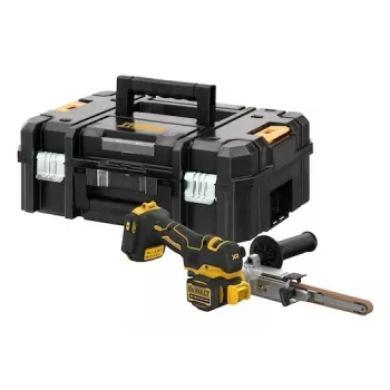 DEWALT DCM200NT-XJ 18V XR Bezvadu Lentu Slīpmašīna, 75x457 mm, Bezsuku Motors, Mainīgs Ātrums, Melna/Dzeltena