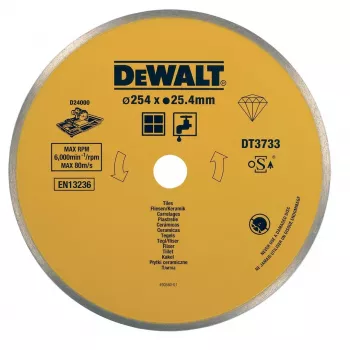 DEWALT Dimanta disks keramikas flīzēm 250x25.4mm DT3733