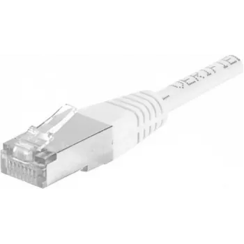 DEXLAN Cat6a SFTP tīkla kabelis RJ45 uz RJ45, 5m, balts, formēts, 10Gbps, 858365