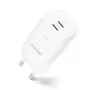 Dicota 2-Port GaN sienas lādētājs 65W UK balts