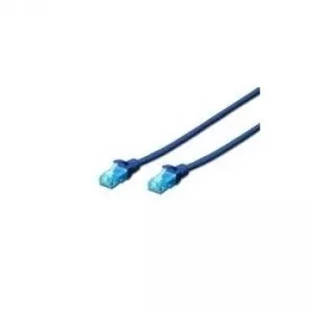 DIGITUS CAT 5e U/UTP komutācijas kabelis, RJ45, 0,5 m, dzeltens, PVC, zelta pārklājuma kontakti, Gigabit Ethernet DK-1512-005/Y