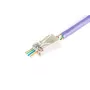 DIGITUS RJ45 (8P8C) caururbuma spraudnis, Cat.6, ekranēts, AWG 26-24, 100 gab. iepakojumā