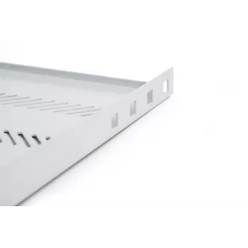 Digitus TN-19-650-1U-GY 19 collu fiksētais plaukts 1U, 650 mm dziļš, pelēks, 25 kg slodze