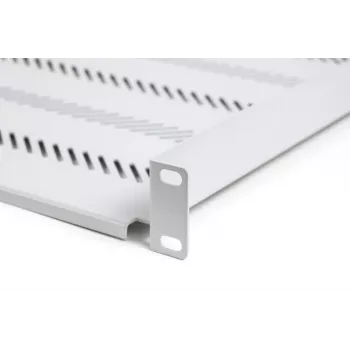 Digitus TN-19-650-1U-GY 19 collu fiksētais plaukts 1U, 650 mm dziļš, pelēks, 25 kg slodze