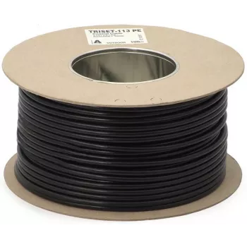 DIPOL TRISET-113 Gēla pildījuma koaksiālais kabelis 75 Ohm PE apvalks Class A 100 dB