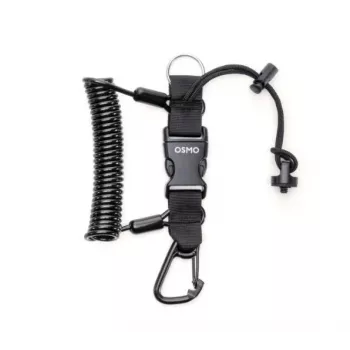 DJI Osmo Pocket pretpazaudēšanas aukla - regulējama neilona plaukstas siksna DJI Osmo Pocket un Pocket 2, melna