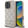 DKNY Checkered Pattern & Printed Stripes iPhone 16 Pro maciņš - rozā