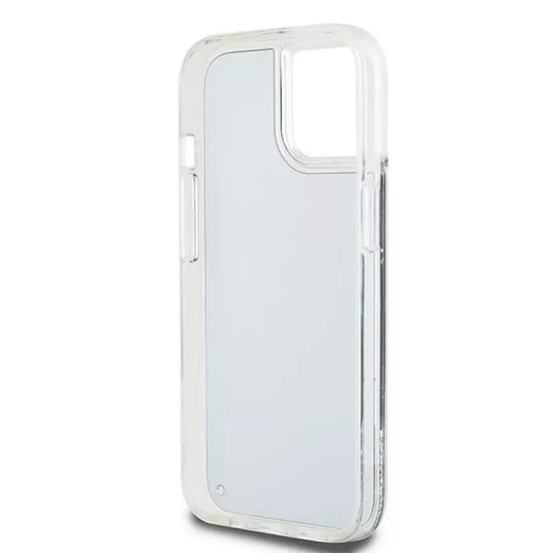 DKNY Liquid Glitter Big Logo iPhone 14/15/13 maciņš - melns