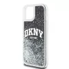 DKNY Liquid Glitter Big Logo iPhone 14/15/13 maciņš - melns