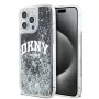DKNY Liquid Glitter Big Logo iPhone 14 Pro Max maciņš - melns