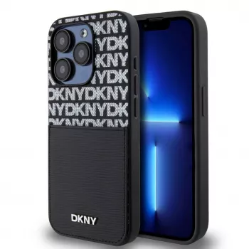 DKNY PU ādas kartīšu kabatiņas maciņš iPhone 14 Pro Black