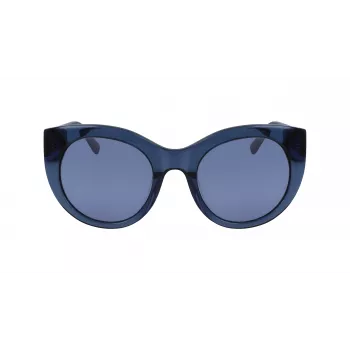 DKNY Sieviešu tauriņveida saulesbrilles DK517S-400 Zils acetāts Pelēks gradients 52mm