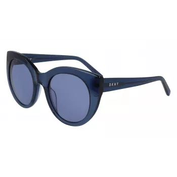 DKNY Sieviešu tauriņveida saulesbrilles DK517S-400 Zils acetāts Pelēks gradients 52mm