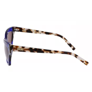 DKNY Women's DK547S5516425 Saulesbrilles - Havana Acetāta Rāmis, Brūnas Gradienta Lēcas, 55mm