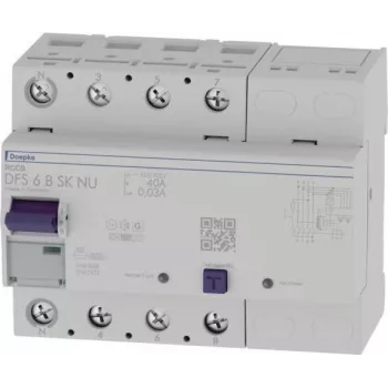 Doepke DFS6 040-4/0.03-B SK NU Diferenciālās aizsardzības automāts 4-polu 40A 30mA B tips 09134899