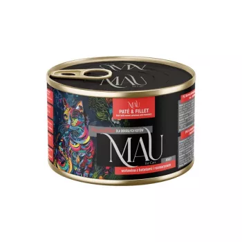 DOLINA NOTECI MAU Pate and Fillet Beef with Sweet Potatoes and Rosemary - Wet Cat Food - 185g