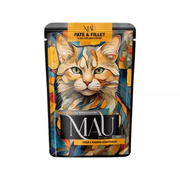 DOLINA NOTECI MAU Pate and Fillet Turkey with Peanut Butter - Slapjā barība kaķiem - 85g
