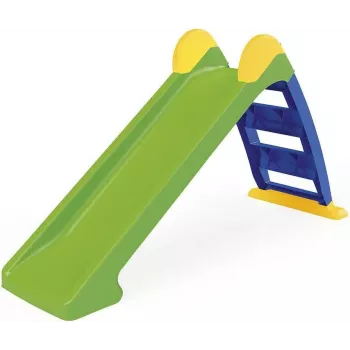 DOLU Green Slide 3031 - 3 pakāpju bērnu slidkalniņš ar platiem pakāpieniem un margām, iekštelpām/ārtelpām, 25 kg ietilpība