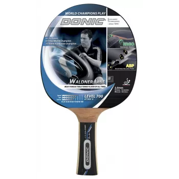 Donic Schildkröt WALDNER 700 Galda Tenisa Rakete – Allround/Attacking, 5-Slāņu Papeles, Vari Slick Gumijas, Konkāvs ERGO Rokturis