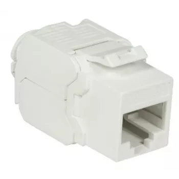 DS-IT CAT6a UTP Keystone Tīkla Ligzda - Bez instrumentiem - Balta (DS-KC-UTP6A-TL-W)