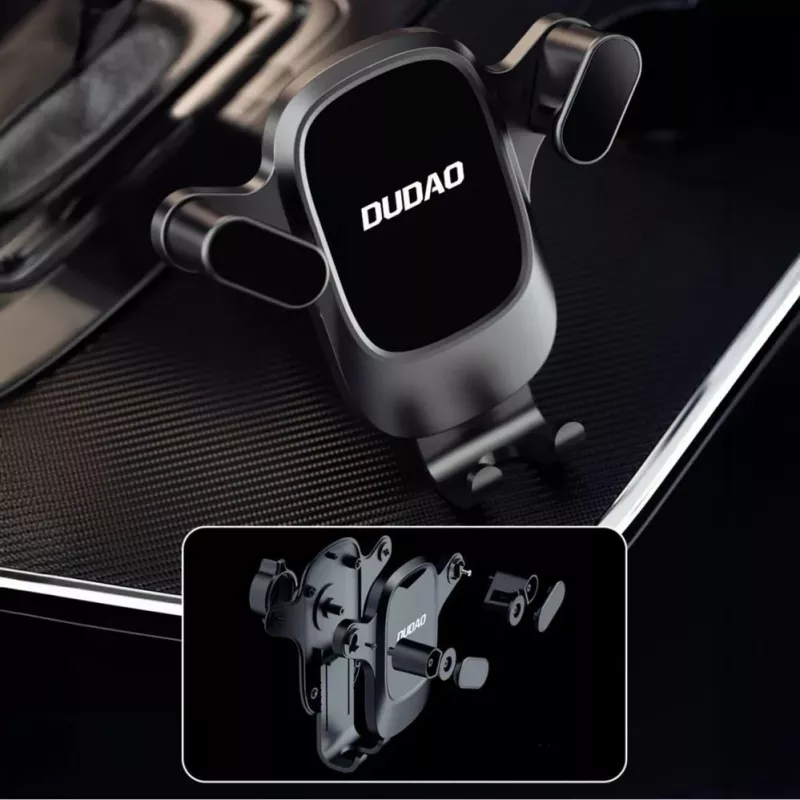 Dudao F5PRO+ Auto Turētājs ar Piesūcekni - Melns