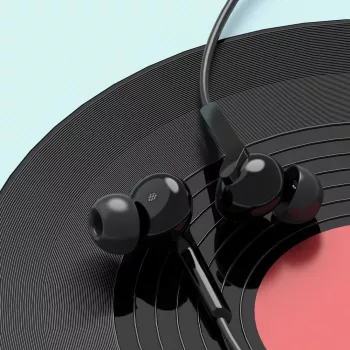 DUDAO Hi-Fi X3C+ vadu austiņas ar mikrofonu, 1,2 m, melnas