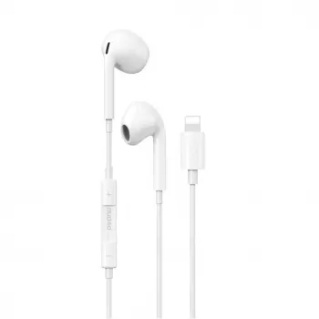 Dudao In-Ear austiņas ar Lightning savienotāju Baltā