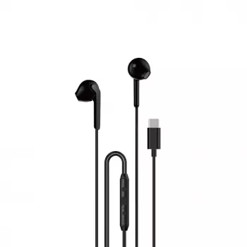 DUDAO X3C 1,2 m vadu USB-C austiņas (iekšējās) - melnas