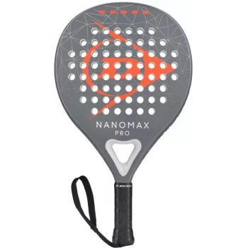 DUNLOP NANOMAXPRO 365G Padel Rackete - Advanced Hybrid Teardrop/Oversize Round, 12K Carbon Fiber, Pro EVA Rubber, 365g