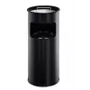 DURABLE 3330-01 Apaļš metāla atkritumu tvertne, 17 L, sudraba