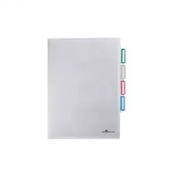DURABLE A4 dokumentu organizators ar 3 nodalījumiem, caurspīdīgs, 5 gab. 231619