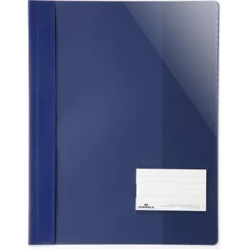 DURABLE A4+ atskaišu mape ar marķēšanas lodziņu 90x57 mm, caurspīdīga, 25 gab. iepakojumā 269007