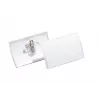 DURABLE CLICK FOLD vārda kartīšu turētājs ar kombinēto klipsi, 90 x 54 mm, caurspīdīgs, 25 gab. (821419)