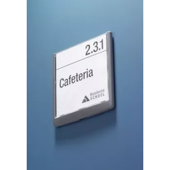 DURABLE CLICK SIGN durvju zīme 149 x 148,5 mm sudraba 486237
