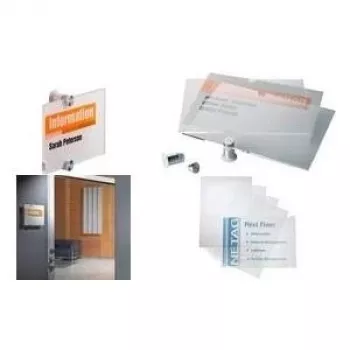 DURABLE CRYSTAL SIGN® A5 rezerves plēves, 10 gab., caurspīdīgas 483319