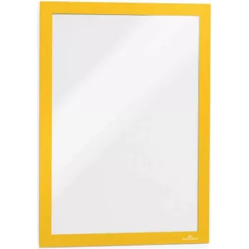 DURABLE DURAFRAME® pašlīmējošs magnētiskais rāmis A4, dzeltens, 2 gab. (487204)